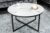 LuxD Designový konferenční stolek Latrisha 80 cm bílý – vzor mramor