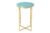 LuxD Designový odkládací stolek Factor 40 cm zelený – vzor mramor