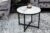 LuxD Designový odkládací stolek Latrisha 50 cm bílý – vzor mramor